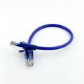 1 stücke Netzwerk Kabel Linie Cat5E RJ45 Patch Kabel Ethernet Internet Lan Kabel Blau 20cm