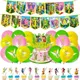 Disney Cartoon Little Fairy Tinker Bell Themed Birthday Party Supplies Latex Balloons Banner Cake