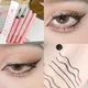 Non Smudging Liquid Eyeliner Waterproof Lasting Ultra Thin Silky Lying Silkworm Pen Matte Black