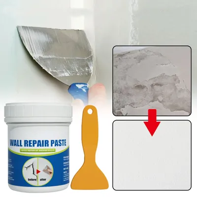 Wall Mending Agent Leak-Trapping Drywall Hole Peeling Gap Repair Paint Valid Mouldproof Quick-Drying Restore Wall Repair Paste