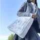 Ita Bag Large Shoulder Tote Bag Cosplay Transparent PVC Canvas Bag Girl Crossbody Bag