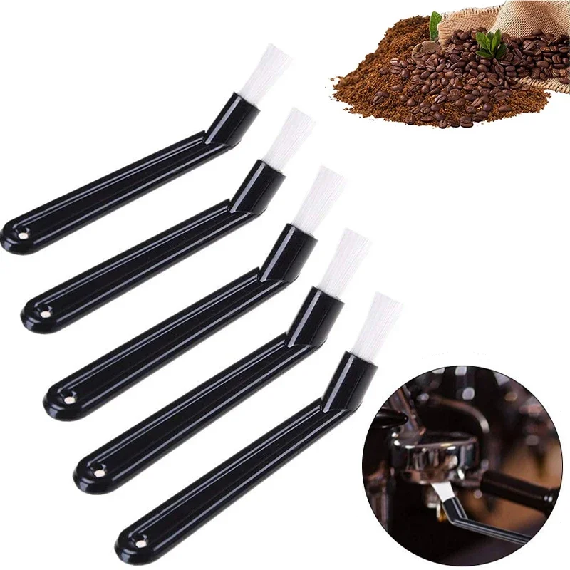 1/3PCS Kaffee Staub Sauber Pinsel Espresso Maschine Reinigung Pinsel Kunststoff Griff Tastaturen Reiniger Werkzeuge Schmutz Reinigung Pinsel Image