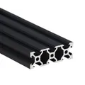 1PC BLACK 2060 V-Slot European Standard Anodized Aluminum Profile Extrusion 100-800mm Length Linear