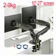 NEW F160 gas spring 10"-27" Dual Monitor Holder Arm desktop 360 rotate computer holder 2-9KG Monitor