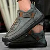 Männer Casual Schuhe Leder Mode Männer Turnschuhe Handgemachte Atmungsaktive Herren Loafer Mokassins Luxus Marke Boot Schuhe Plus Größe 38-48