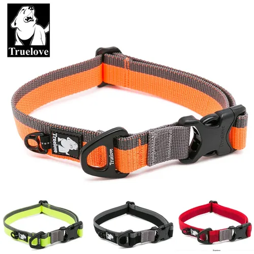 Truelove Hunde halsband Nylon für kleine mittlere und große Hunde Halsband Training Walking leicht