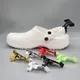 2PCS Shoes DIY Hole Shoe Accessories Croc Shoes Buckle Clip Cave Slipper Tail Decoration Shoe