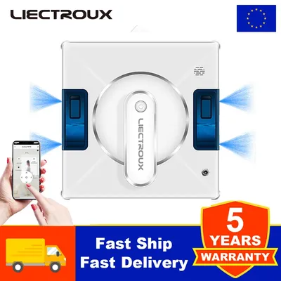 (Werbe-Code:AEEU55)Roboter-Fensterputzer Liectroux YW509, 4-Wege-Wasserspray, Reinigungsroboter für Glasböden, Wandfenster, Roboter-Staubsauger für Fenster, intelligente Navigation, dreifaches Image