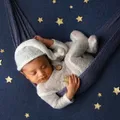 Mohair Babyspielanzug Hut Set Neugeborenen Fotografie Requisiten Gestrickte Wolle Body Lange Schwanz