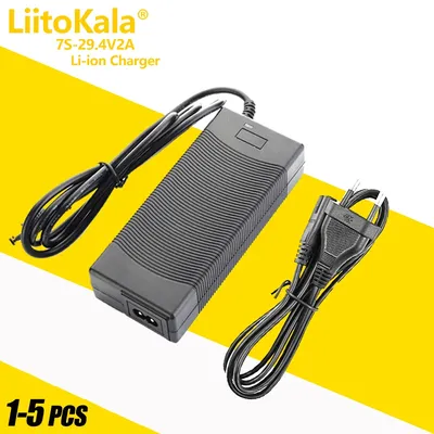 1-5 stücke liitokala 29 4 v 2a 7s elektrisches fahrrad lithium batterie ladegerät für 24v 2a lithium
