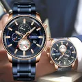 CURREN Top Marke Uhren für Männer Wasserdicht Quarz Armbanduhr Edelstahl Mode Sport herren Uhr Datum