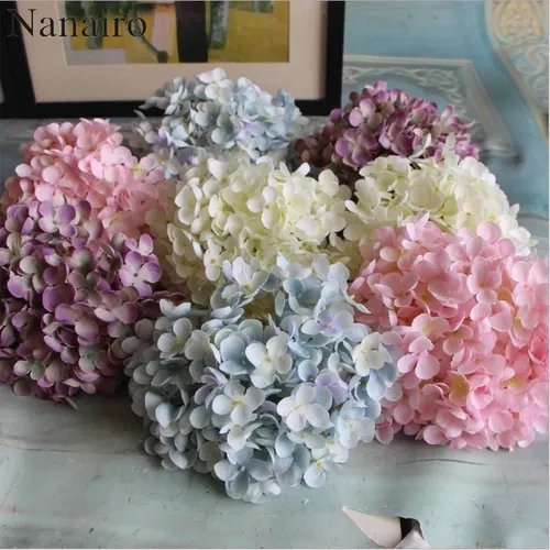 176 blütenblatt/Blume Günstige Künstliche Hortensien Blume Ball DIY Seide Hortensien Zubehör für