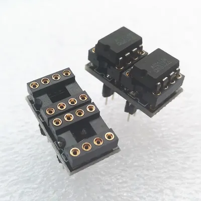 2 stück Einzel op amp zu dual op amp buchse Op amp adapter Gold-überzogen für AD797 NE5534