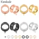 Vankula 316L Stainless Steel Ear Flesh Tunnels Body Piercing Fashion Jewelry Body Jewelry Earrings