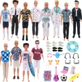 Barbies Ken Doll Clothes+Accessories Cheap Boyfriend 30cm Ken Doll Uniform Suit Shoes for 11.8Inch