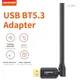 USB Bluetooth 5.3 Dongle Adapter Black Antenna Adaptador for PC Laptop Wireless Speaker Audio