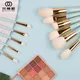 My destiny cosmestic brushes-lake blue series makeup brush set full set of animal hair-real goat