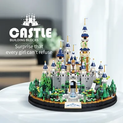 3600 Stück kreative Stadt Märchen Prinzessin Schloss Bausteine Mikro partikel montieren Diamant Image
