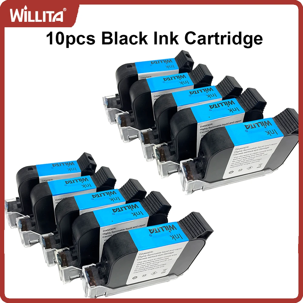 10PCS Willita SP70/2588 Kompatible Tintenpatrone Für Handheld Drucker Schnell Trocken Lösungsmittel Tinte Patrone für 12,7mm tintenstrahl Drucker Image