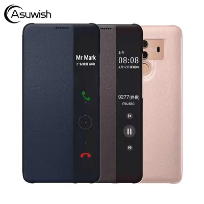 Smart View Flip-Cover Leder Telefon Fall Für Huawei Mate 10 Pro Mate10 10pro Mate10pro Luxus
