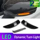 Smoked LED Dynamic Turn Signal Light Side Mirror Flashing Light for Ford Fiesta MK6 VI /UK MK7