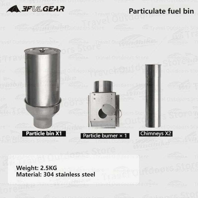 3F UL GEAR Holzofen-Zubehör Tragbare Campingausrüstung Brenner Outdoor Winter Zelt Holzheizung Image