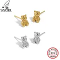 S'STEEL Sterling Silber 925 Stud Ohrringe Geschenk Für Frauen Niedliche Bär Ohrring Koreanische