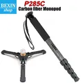 BEXIN P285C Light Professional Carbon Fiber Portable Travel Monopod Bracket Can Stand withTripod