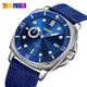 SKMEI Japan Quartz movement Luminous Hands Watch Mens Casual Nylon Strap Date Male Wristwatches