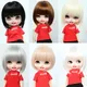For Blythe Little Doll Wig Bobo Short Hair Collection Hair 25-27.5CM Doll Head