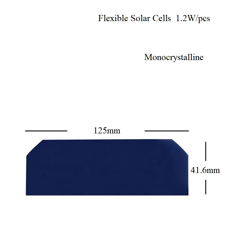 DIY flexible Solar panel 0,5 Sonnen energie mono kristalline Silizium Solarzelle 1,2 V W hoch effiziente Solarzellen Image