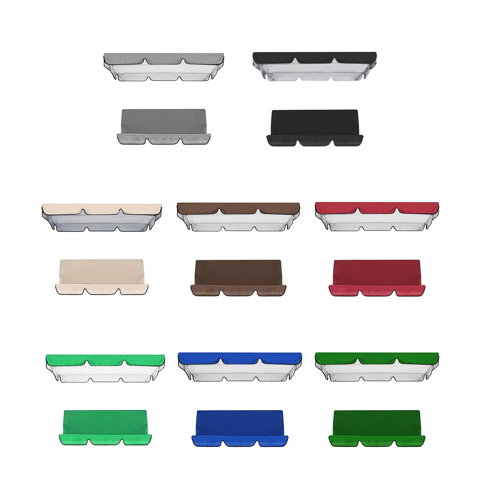 Terrassenschaukel-Überdachung, Ersatz, staubdicht, für den Außenbereich, Gartenmöbel, Abdeckungen, Schaukelsitz, obere Abdeckung für Hof, Gartenschaukel, Veranda, Sitz