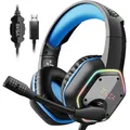 EKSA E1000 Gaming Kopfhörer Für PC/PS4/PS5 7 1 Surround RGB Gaming Headset Gamer USB Verdrahtete