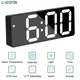 LED Digitale Elektronische Desktop Uhr Snooze Acryl/Spiegel Wecker Voice Control Zeit Temperatur