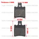 USERX Motorcycle disc brake pad Brakes Front Rear Disc Brake Pads For Scooter High temperature