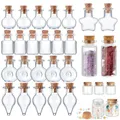 5pcs-10pcs Small Cute Mini Cork Stopper Glass Bottles Vials Jars Containers Small Wishing Bottle