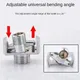 Universal curved foot shower faucet installation accessories lengthened adjustable angle shower