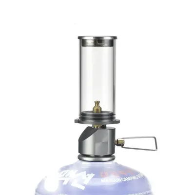 Camping Kerze Lampe Mini Tragbare Outdoor Gas Lampe Nachtlicht Camping Gas Laterne