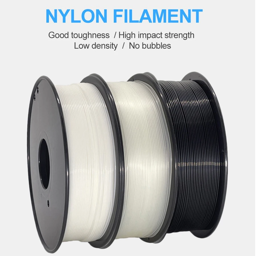 3D-Drucker-Filament, Nylon, PA6-Filament, 1,75 mm, Nylon, klar, 250 g, 1 kg, 3D-Druckfilament, hohe Festigkeit, Haltbarkeit, Hitzebeständigkeit Image