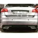 For Peugeot 308 Car Rear Bumper Diffuser Black ABS Plastic Car-Styling Spoiler Deflector Body Kit