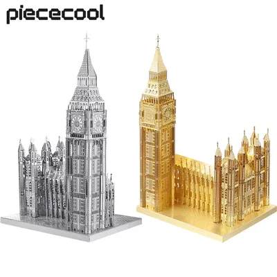 Piececool 3D Metall Puzzle Modell Kits Big Ben Gebäude Kits DIY Spielzeug für Jugendliche Beste Image