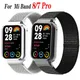 Für xiaomi mi band 8 7 pro smart wacth band nylon band metall gehäuse für mi band 8 pro armband für