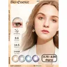 Bio-essence 1 Pair Colored Contact Lenses for Eyes Myopia Lenses Gray Lenses Blue Lenses with