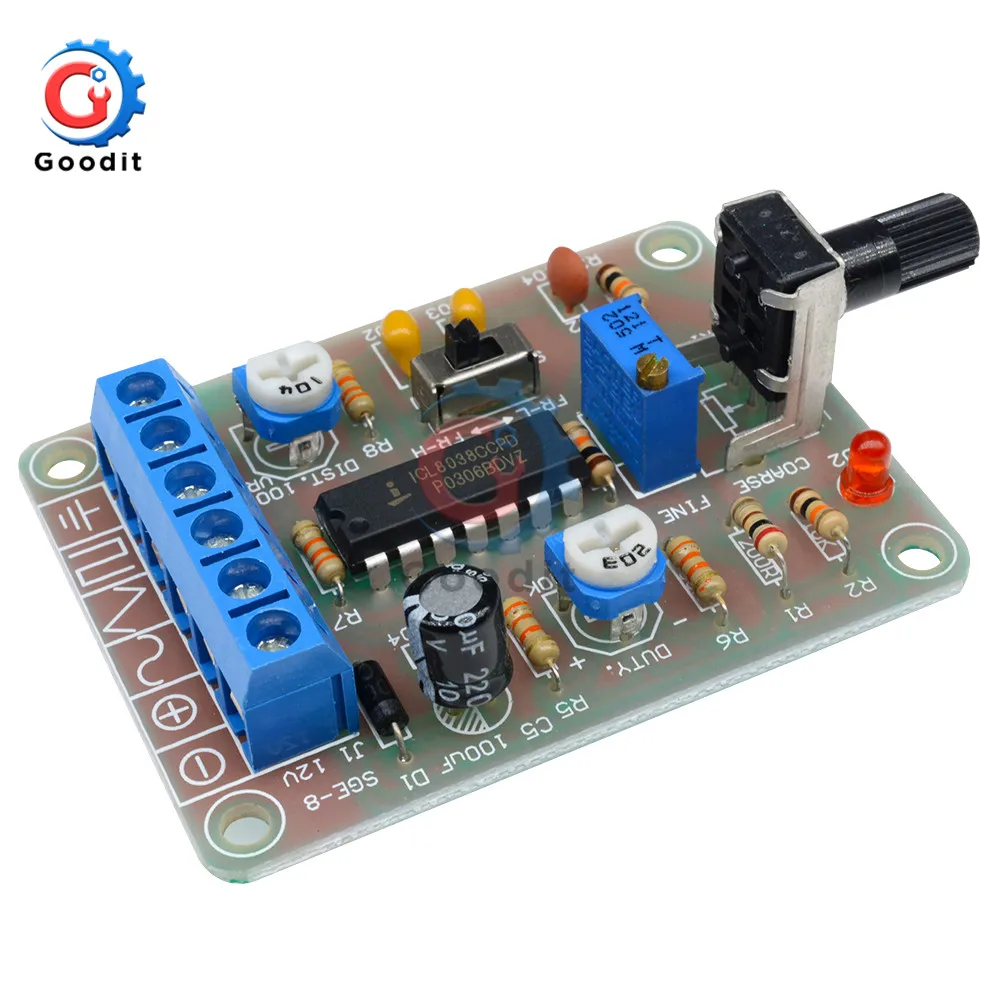 1 Set ICL8038 Monolithischen Funktion Signal Generator Module Sinus Quadrat Dreieck Geschweißte DIY Kit Sinus Quadrat Dreieck Image