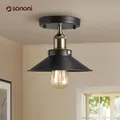 Retro Black Gold Ceiling Lamp Highquality American Country Ceiling Lights Loft Industrial Indoor