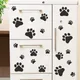 cartoon Dog Cat Walking Paw Print Wall Stickers For Kids Rooms Decal Pet Room Decoration WallArt