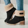 Frauen Winter Pelz Warme Schnee Stiefel Damen Warme wolle booties Ankle Boot Bequeme Schuhe plus größe 35-43 Casual frauen Mid Stiefel