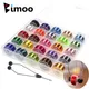 Bimoo 200D 25 Spools Fly Tying Thread Thin Jig Small Flies Midge Tying Polyester Filaments With