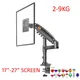 NB H80 17"-27" Gas spring monitor Desktop stand 2-9kg with column Flexi tv table Mount 360 rotate