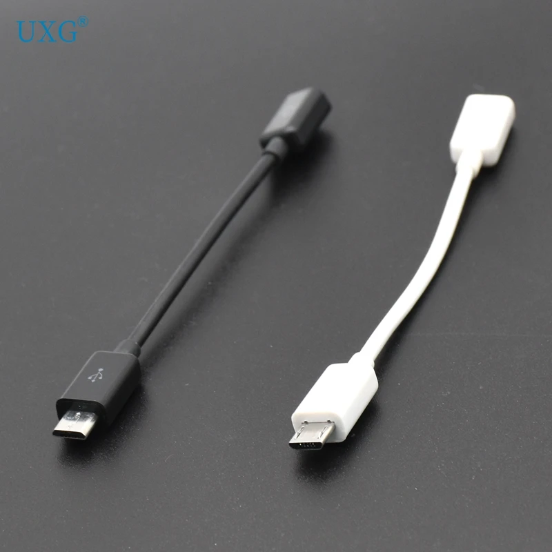 10 cm Micro-USB-Buchse auf Micro-USB-Stecker, F/M-Verlängerung, Verlängerung, Datum, Aufladung, kurzes OTG-Kabel, Schwarz, 20 cm, 50 cm, 10 cm, 1,5 m, 2 m Image